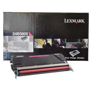 New, Pre-Owned - Lexmark 24B5805 High Yield Magenta Toner Cartridge