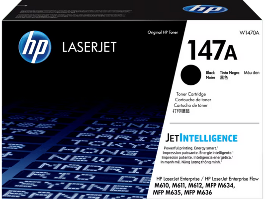 New, Pre-owned, Original HP 147A Standard Yield Black Toner Cartridge, W1470A