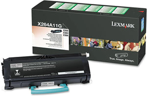 New, Pre-Owned - Lexmark x264 Standard Yield Black Toner Cartridge, X264A11G