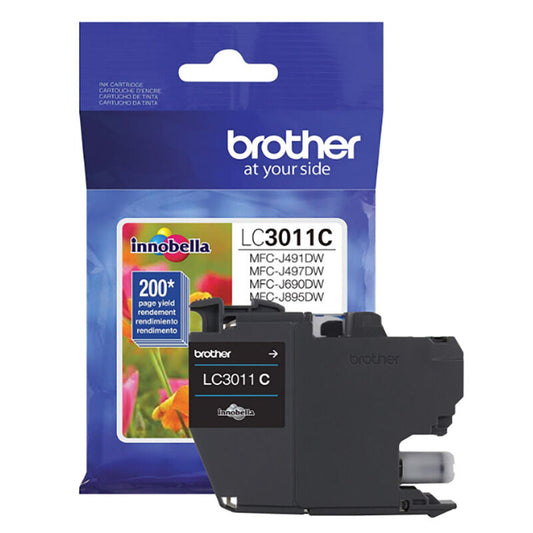 New, Pre-Owned - Brother LC3011 Cyan Ink Cartridge