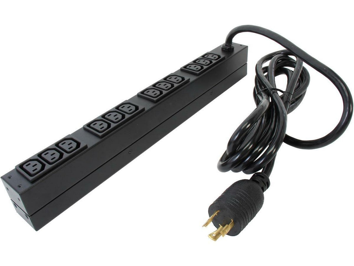 APC 基础型机架式 PDU 1U 16A 208V 12个C13输出 AP9566
