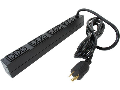 APC 基础型机架式 PDU 1U 16A 208V 12个C13输出 AP9566