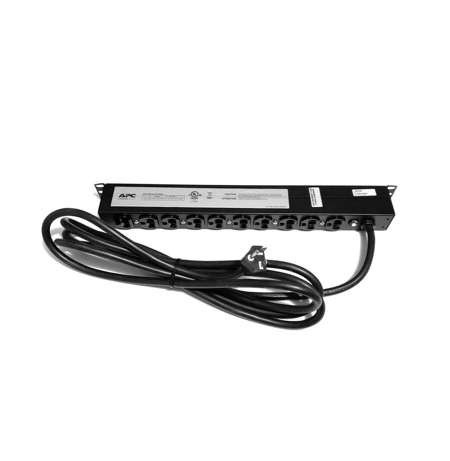 APC 基础型机架式 PDU 1U 20A 120V 10 个 NEMA 5-20R AP9563