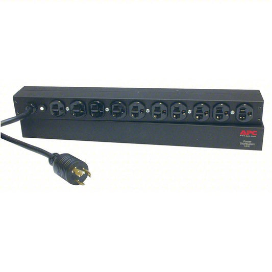 APC 基础型机架式 PDU 1U 20A 120V 10 个 NEMA 5-20R AP9563