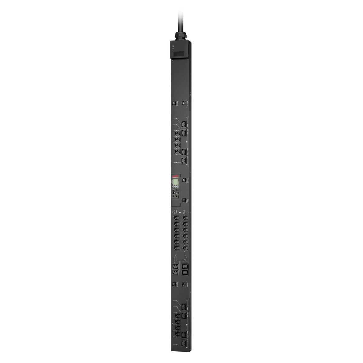 APC NetShelter Switched Rack PDU 0U Vertical 60A 208V 3-Phase, front left view