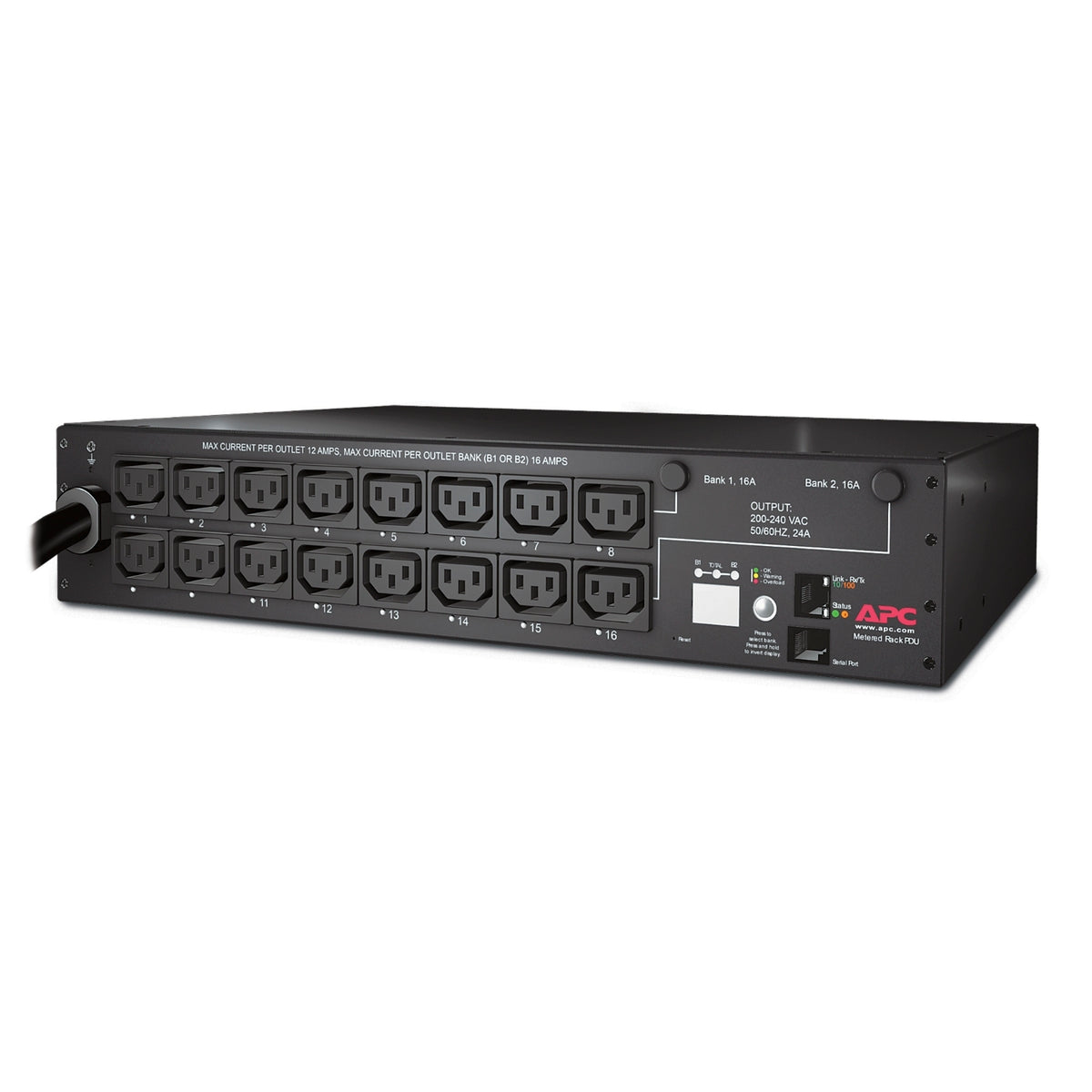 APC NetShelter Switched Rack PDU 2U 30A 208V 16 C13 Outlets, product view