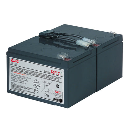 APC Replacement Battery Cartridge 12V 11Ah Sealed Lead-Acid, front left view