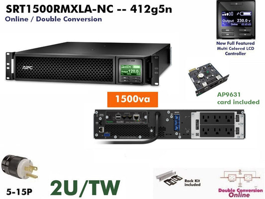 APC Smart-1500VA RM 120V 双转换机架式电源系统 AP9641