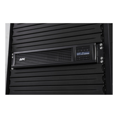 APC Smart-UPS SMT2200RM2UC, 2U rack-mounted front view showing the LCD status display