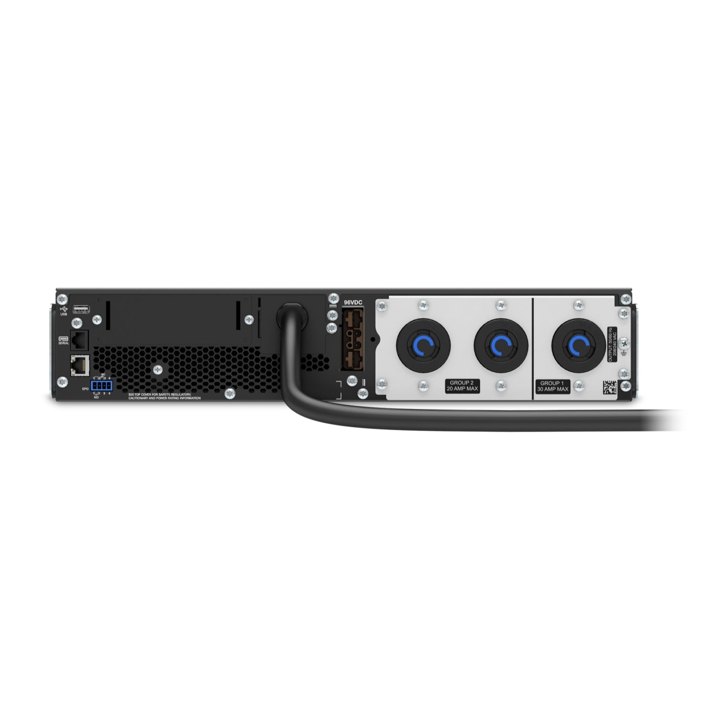 Sistema de alimentación ininterrumpida (UPS) APC Smart-UPS SRT 3000VA para montaje en rack 4U, 2700 W, protección de energía SRT3000RMXLT
