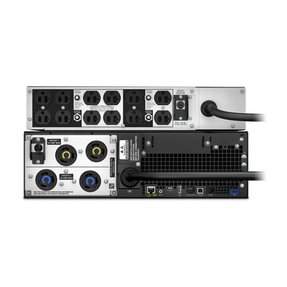 APC Smart-UPS SRT 5000VA 5U bundle, rear view of the outlet panel