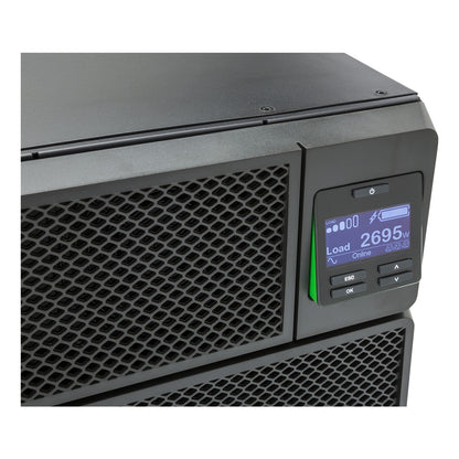 APC Smart-UPS SRT SRT8KRMXLT30, close view of the front LCD status display