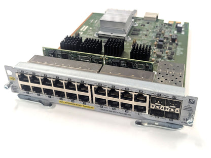 Aruba 20-Port PoE+ Gigabit Expansion Module with 4 SFP+ 10GbE J9990A