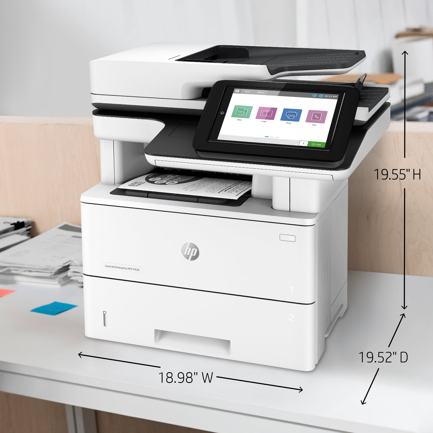HP LaserJet Enterprise MFP M528dn 45 ppm Monochrome Printer 1PV64A#BGJ