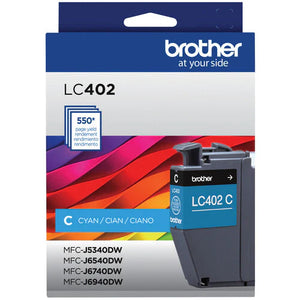 New, Pre-Owned - Brother LC402C Standard Yield Cyan Ink Cartridge