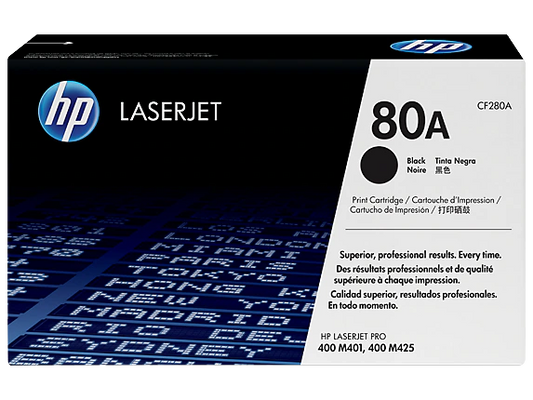 New, Pre-Owned - HP 80A (CF280A) High Yield Black LaserJet Toner Cartridge
