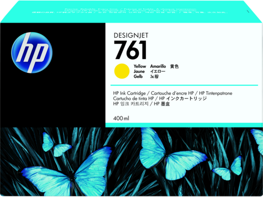 New, Pre-Owned - HP 761 400mL (CM992A) Yellow Ink Cartridge
