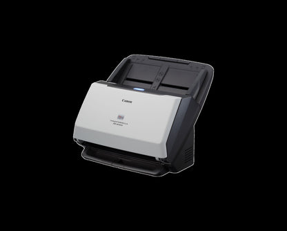 Canon imageFORMULA DR-M160II document scanner viewed from the front left