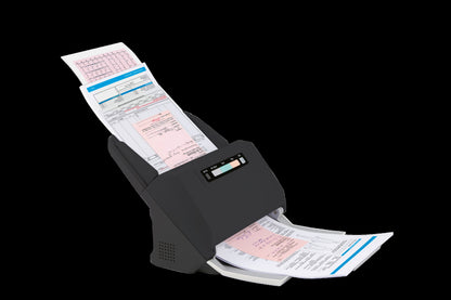 Canon imageFORMULA DR-M160II feeding a stack of mixed documents