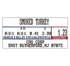 CAS LST-8000B Blank Labels, 58 mm x 55 mm, Non-UPC