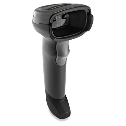 Zebra DS2278 cordless 2D barcode scanner in Twilight Black, angled view of the scanner alone