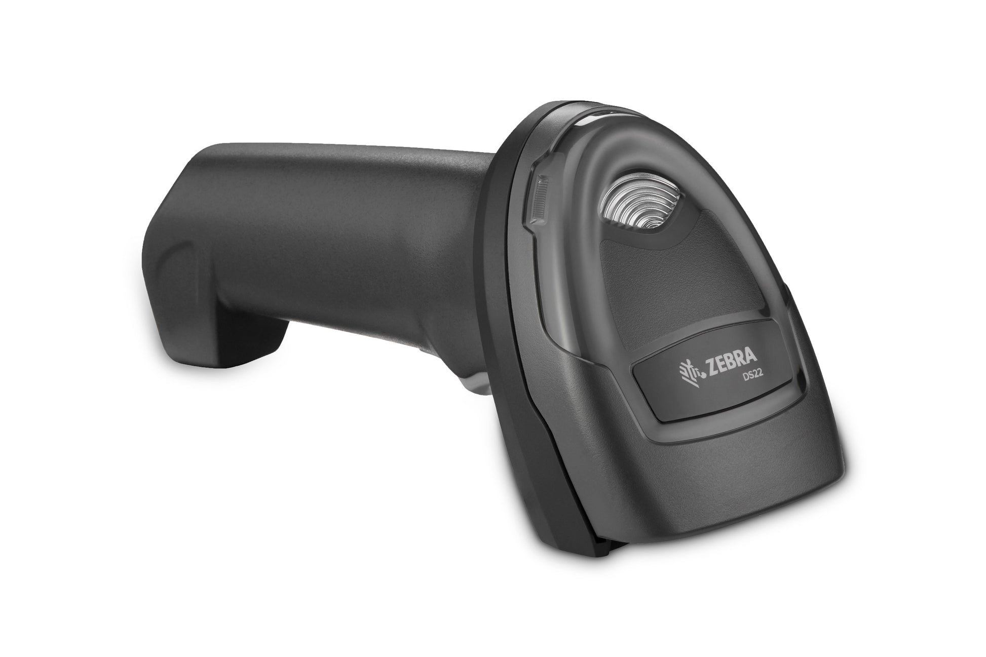 Zebra DS2278 cordless 2D barcode scanner in Twilight Black, right-facing downward angle