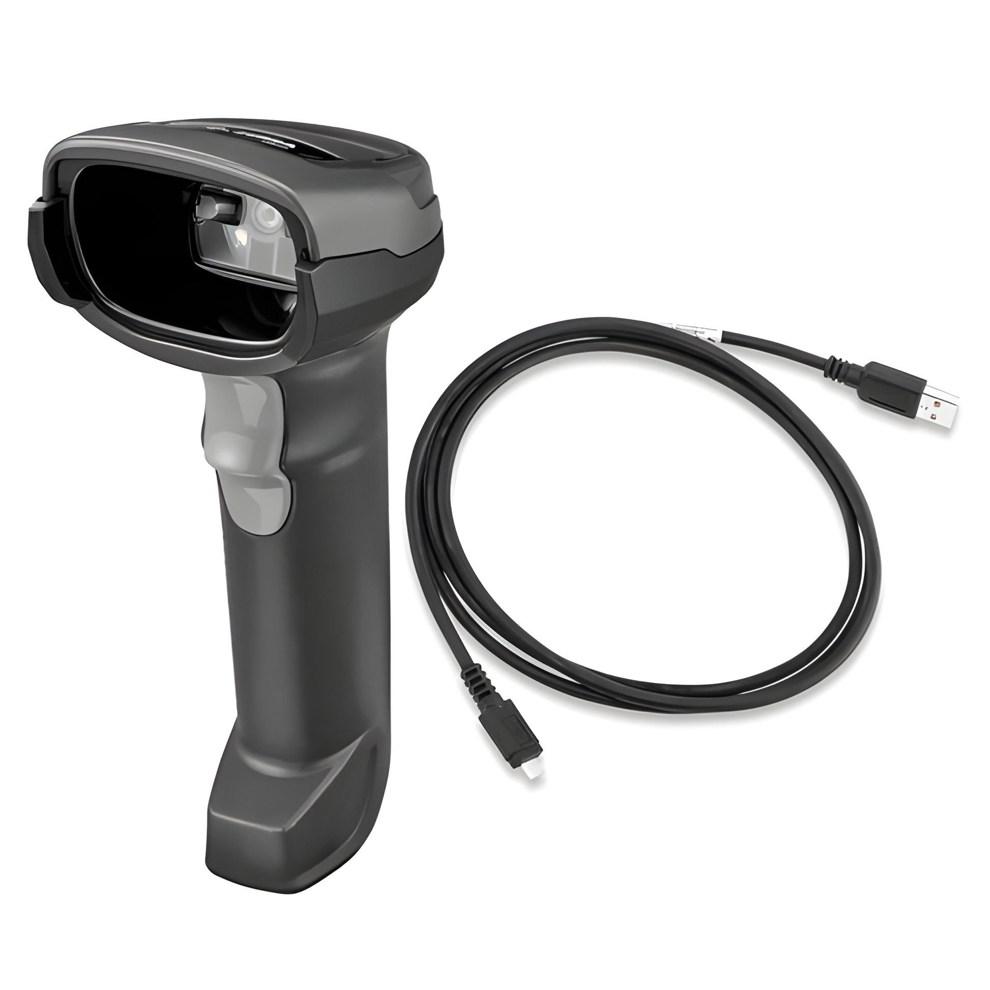 Zebra DS2278 cordless 2D barcode scanner in Twilight Black with micro USB cable