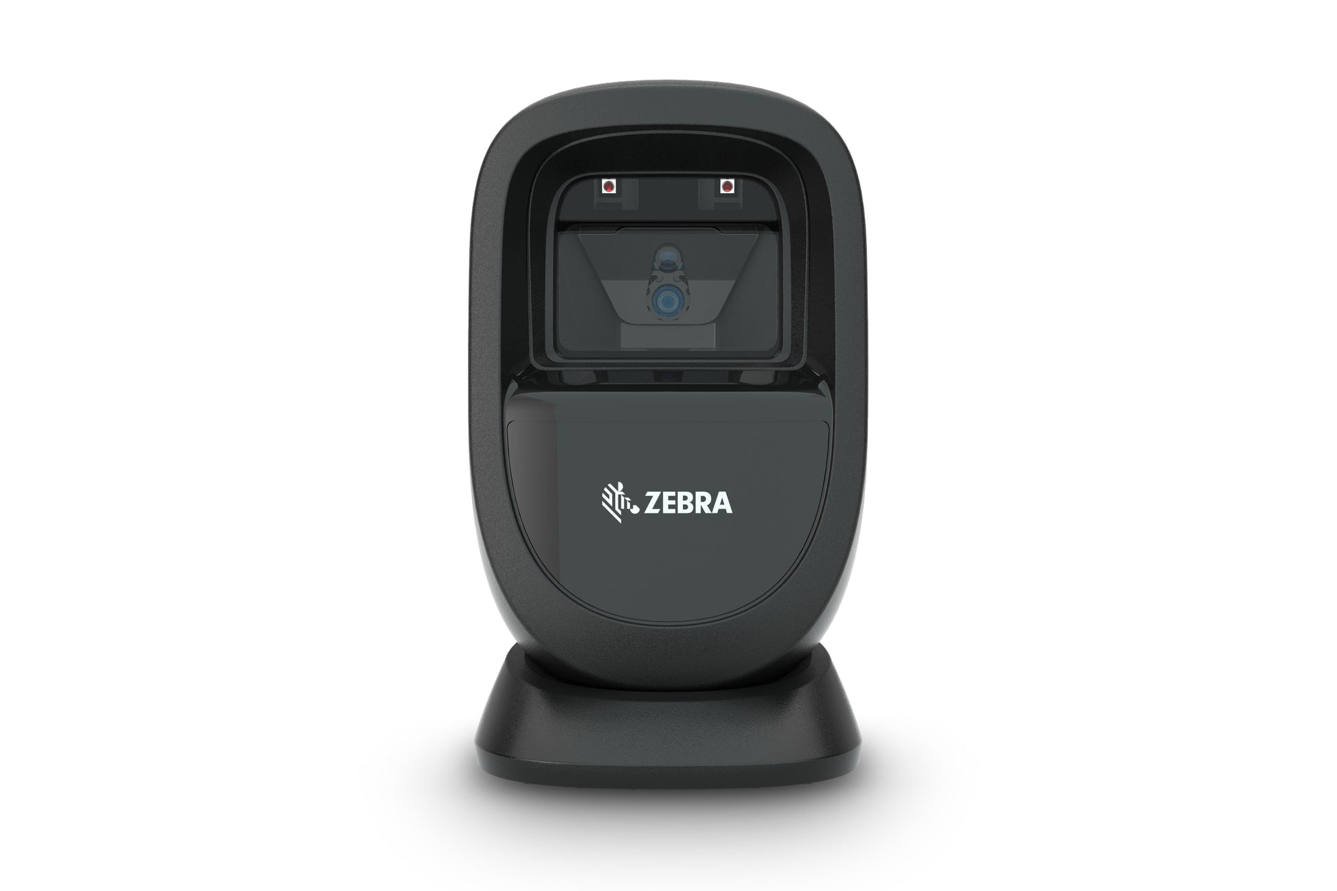 Zebra DS9308-SR presentation barcode scanner in Midnight Black, front view