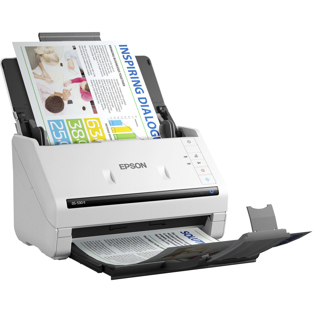 爱普生DS-530 II双面文档扫描仪 70ipm 35ppm B11B261202