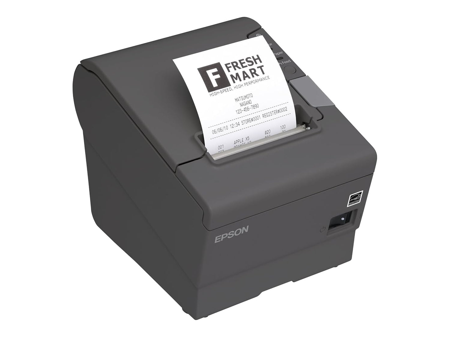 Epson TM-T88V 热敏票据打印机 300毫米/秒 深灰色 C31CA85656
