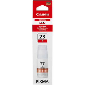 New, Pre-Owned - Canon GI-23 Standard-Yield Red Ink Bottle, 4714C001