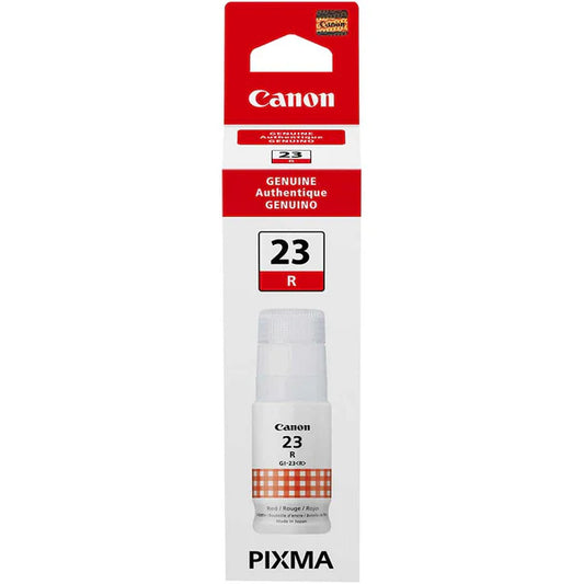 New, Pre-Owned - Canon GI-23 Standard-Yield Red Ink Bottle, 4714C001
