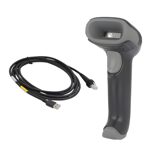 Honeywell Voyager XP 1470g scanner with its USB cable, no stand in this kit