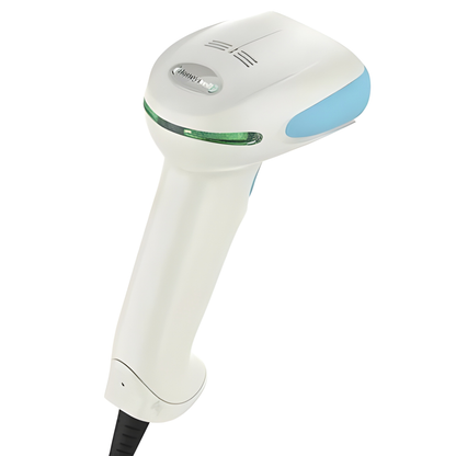 Honeywell Xenon XP 1950h corded healthcare scanner in white disinfectant-ready housing