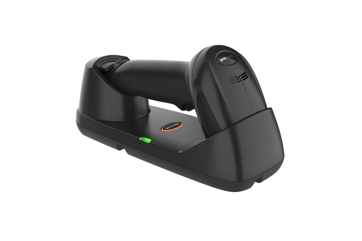 Honeywell Xenon XP 1952g — cordless scanner and base, side view