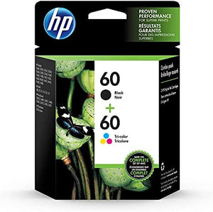New, Pre-Owned - HP 60 Black & Color Ink Cartridge-Combo Pack