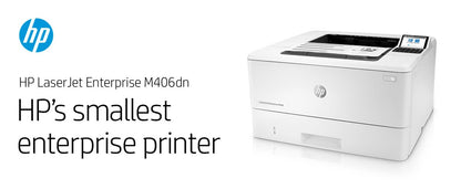 HP LaserJet Enterprise M406dn 42ppm Monochrome Printer 3PZ15A#BGJ — view 6