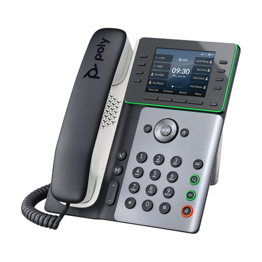 Poly Edge E300 IP Desk Phone with HD Voice Antimicrobial 82M92AA — view 2