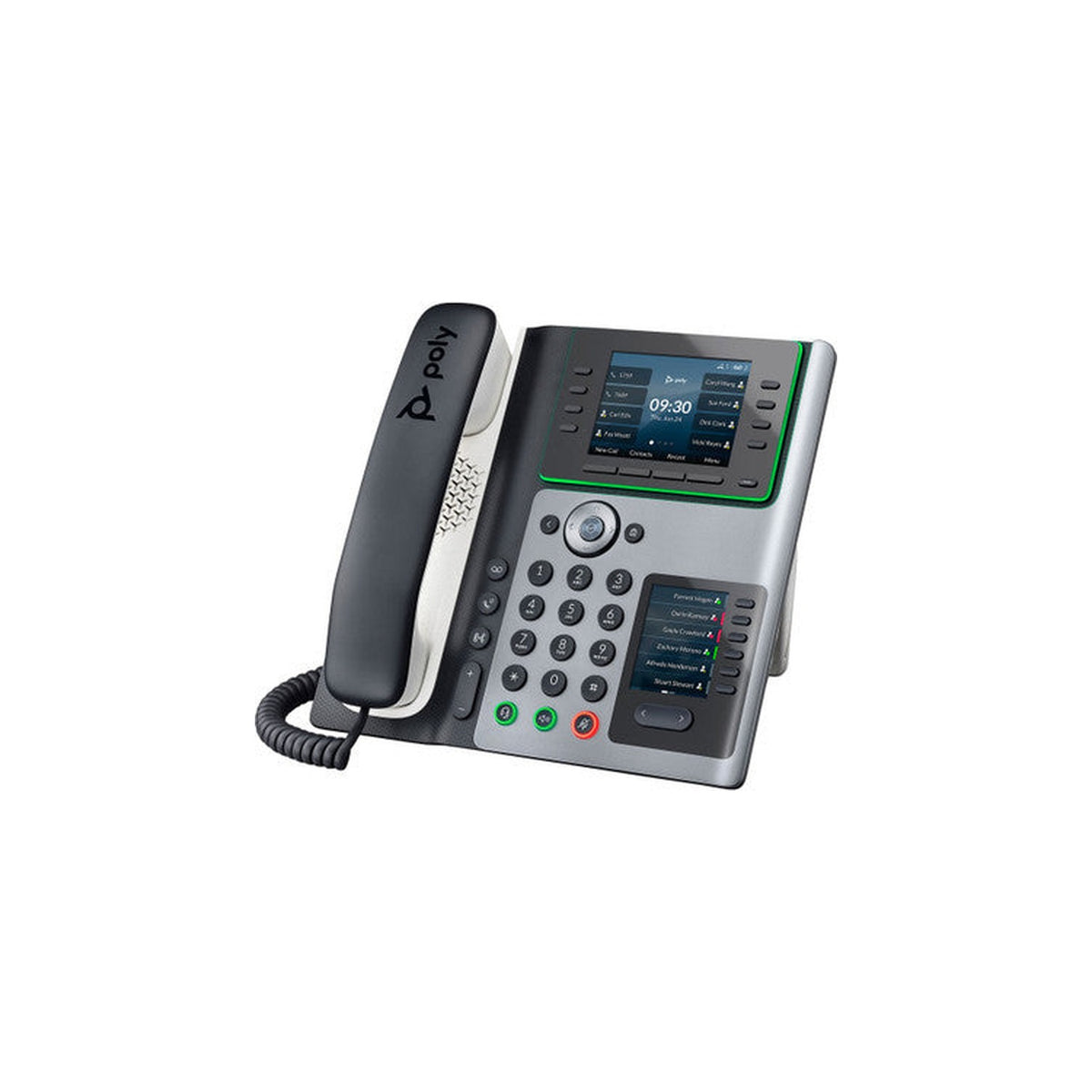 Poly Edge E450 Advanced IP Desk Phone Dual Display Black 2200-87030-025