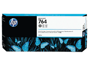 New, Pre-Owned - HP 764 300-ml Gray Designjet Ink Cartridge | C1Q18A