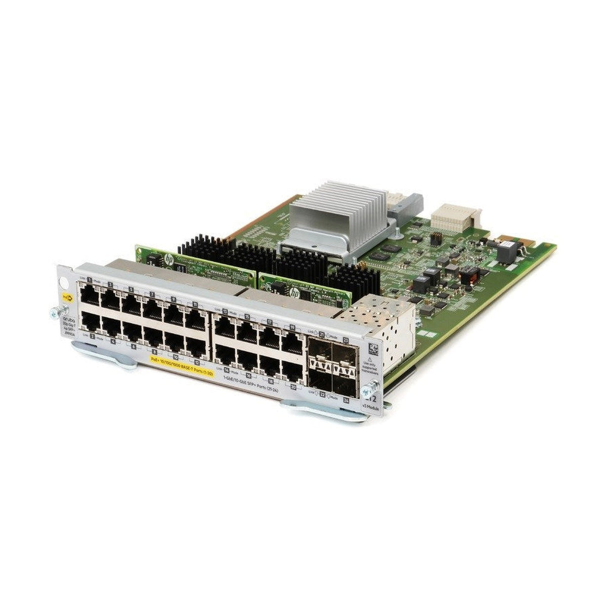 Aruba 20-Port PoE+ Gigabit Expansion Module with 4 SFP+ 10GbE J9990A — view 5