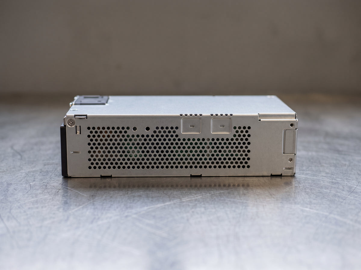 HPE Aruba X372 1050W power supply, perforated side of the module — AI-generated image