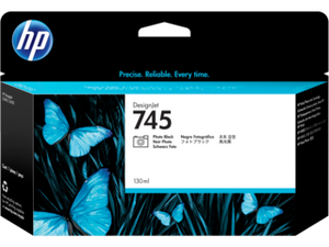 New, Pre-Owned - HP 745 130-ml DesignJet (F9J98A) Photo Black Ink Cartridge
