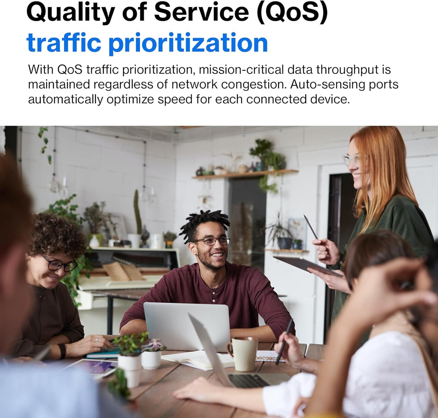 Linksys LGS310MPC 8 Port Gigabit Network PoE+ Switch 110W with 2 Uplink Gigabit SFP Slots - Advanced Security, QoS, Static Routing, VLAN, IGMP Features