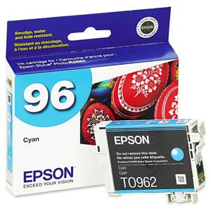 New, Pre-Owned - Epson 96 (T0962) Cyan Ink Cartridge