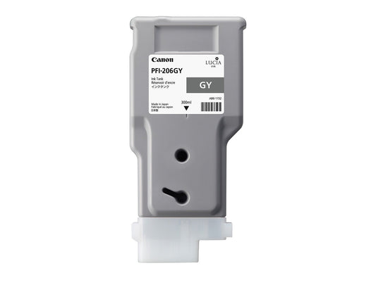 New, Pre-Owned - Canon PFI-206 300mL Gray Ink Cartridge