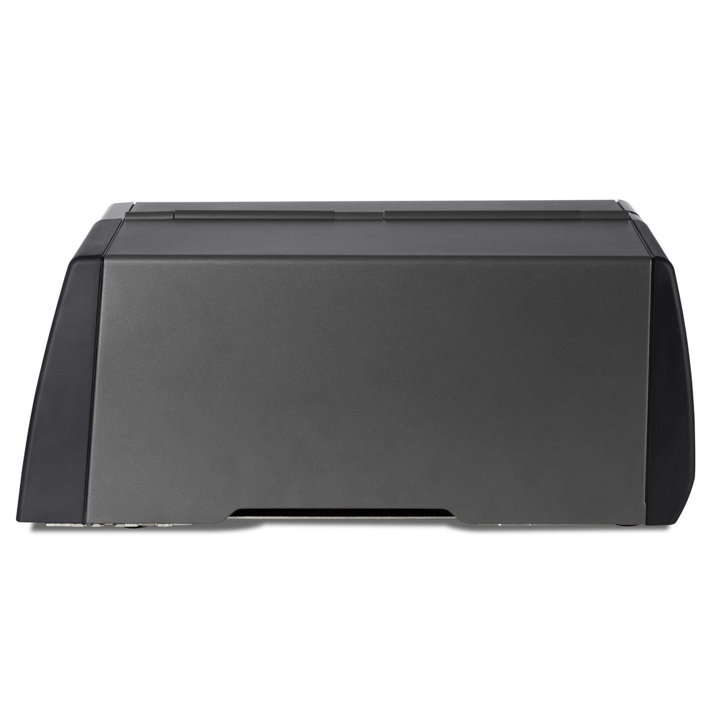 Honeywell PM45c compact industrial printer, media door closed, side view