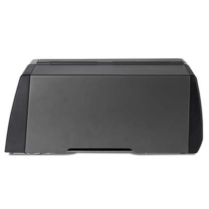 Honeywell PM45c compact industrial printer, media door closed, side view