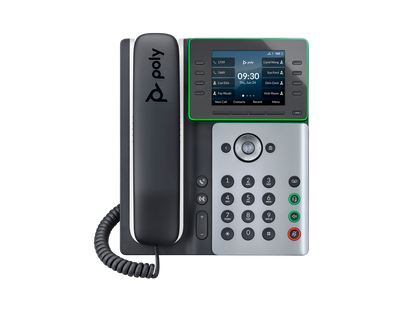 Teléfono de escritorio IP Poly Edge E320 de 3,5 pulgadas a color con Bluetooth 2200-87000-025