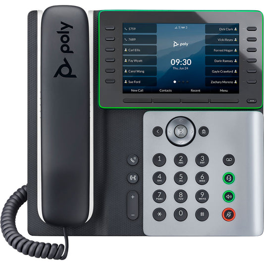 Poly Edge E550 行政级 VoIP 电话 5 英寸彩屏 82M91AA